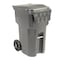 Global Industrial Mobile Heavy Duty Trash Container, 95 Gallon, Gray 237281GY - alternate 1